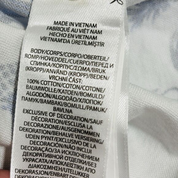 Ralph Lauren Flamingo Hawaiian Button Down Shirt Men's Sz S White Blue S/S - Picture 6 of 6